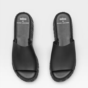 Maellisa x Marc Jacob’s Black Slide Sandals sz 8 NWOT